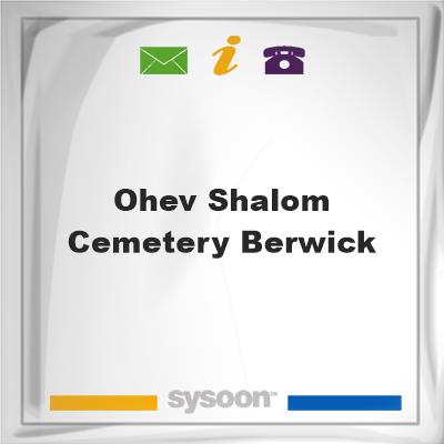 Ohev Shalom Cemetery, Berwick, Ohev Shalom Cemetery, Berwick