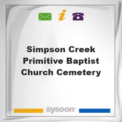 Simpson Creek Primitive Baptist Church Cemetery, Simpson Creek Primitive Baptist Church Cemetery