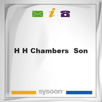 H H Chambers & SonH H Chambers & Son on Sysoon