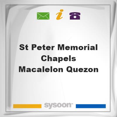 St. Peter Memorial Chapels - Macalelon, QuezonSt. Peter Memorial Chapels - Macalelon, Quezon on Sysoon