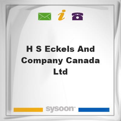 H. S. Eckels and Company Canada Ltd.H. S. Eckels and Company Canada Ltd. on Sysoon