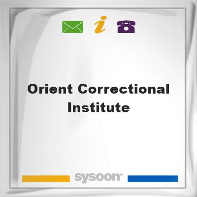 Orient Correctional InstituteOrient Correctional Institute on Sysoon
