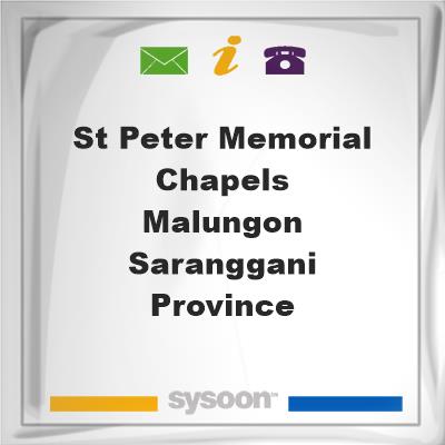 St. Peter Memorial Chapels - Malungon, Saranggani ProvinceSt. Peter Memorial Chapels - Malungon, Saranggani Province on Sysoon