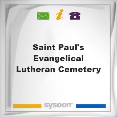 Saint Paul's Evangelical Lutheran CemeterySaint Paul's Evangelical Lutheran Cemetery on Sysoon