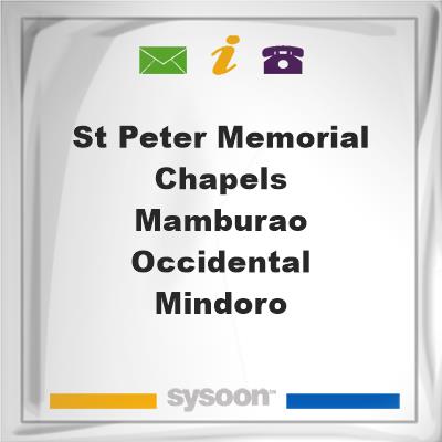 St. Peter Memorial Chapels - Mamburao, Occidental MindoroSt. Peter Memorial Chapels - Mamburao, Occidental Mindoro on Sysoon
