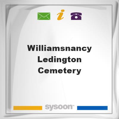 Williams/Nancy Ledington CemeteryWilliams/Nancy Ledington Cemetery on Sysoon