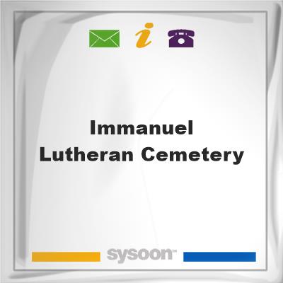 Immanuel Lutheran Cemetery, Immanuel Lutheran Cemetery