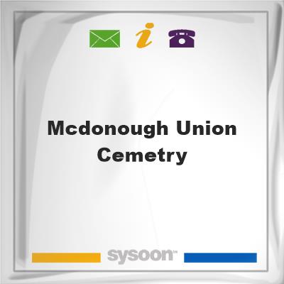 McDonough Union Cemetry, McDonough Union Cemetry