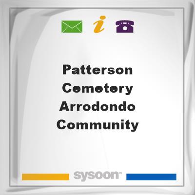 Patterson Cemetery Arrodondo Community, Patterson Cemetery Arrodondo Community