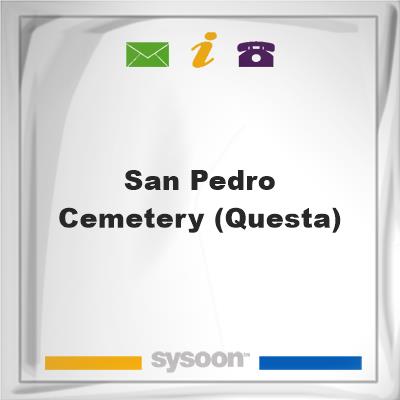 San Pedro Cemetery (Questa), San Pedro Cemetery (Questa)