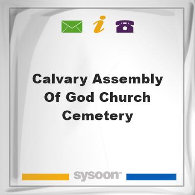 Calvary Assembly of God Church CemeteryCalvary Assembly of God Church Cemetery on Sysoon