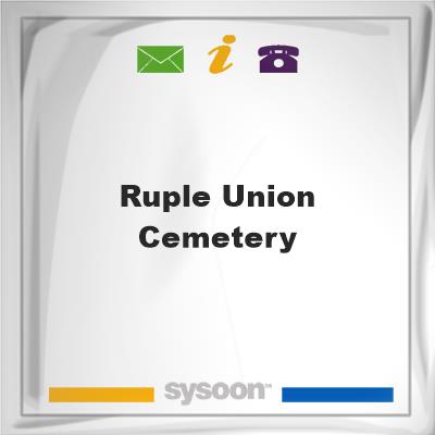Ruple-Union CemeteryRuple-Union Cemetery on Sysoon