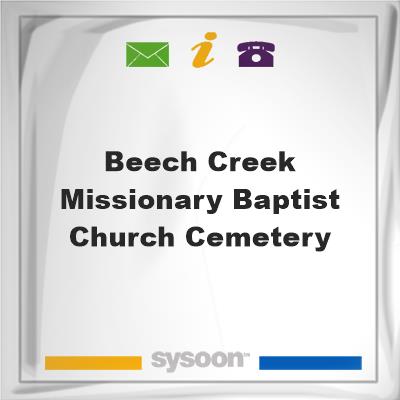 Beech Creek Missionary Baptist Church Cemetery, Beech Creek Missionary Baptist Church Cemetery