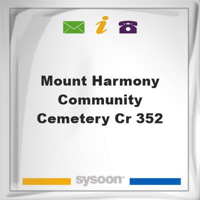 Mount Harmony Community Cemetery, CR 352, Mount Harmony Community Cemetery, CR 352