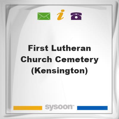 First Lutheran Church Cemetery (Kensington), First Lutheran Church Cemetery (Kensington)
