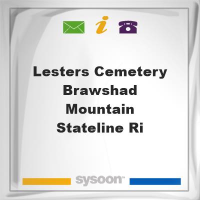 Lesters Cemetery--Brawshad Mountain--Stateline Ri, Lesters Cemetery--Brawshad Mountain--Stateline Ri