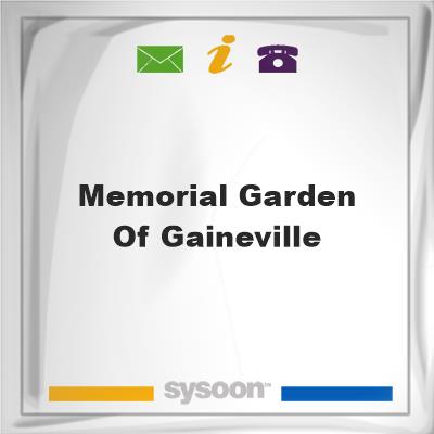 Memorial Garden of Gaineville, Memorial Garden of Gaineville