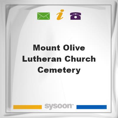 Mount Olive Lutheran Church Cemetery, Mount Olive Lutheran Church Cemetery