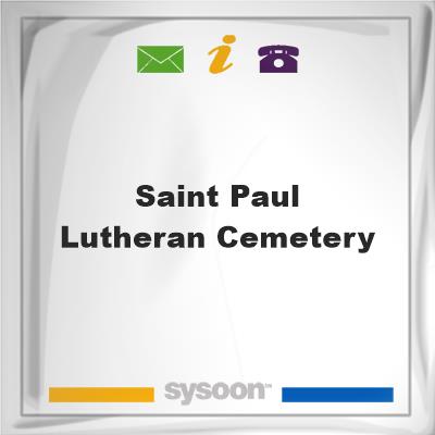 Saint Paul Lutheran CemeterySaint Paul Lutheran Cemetery on Sysoon