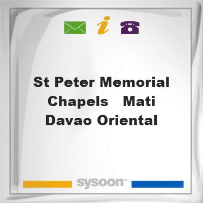 St. Peter Memorial Chapels - Mati, Davao OrientalSt. Peter Memorial Chapels - Mati, Davao Oriental on Sysoon