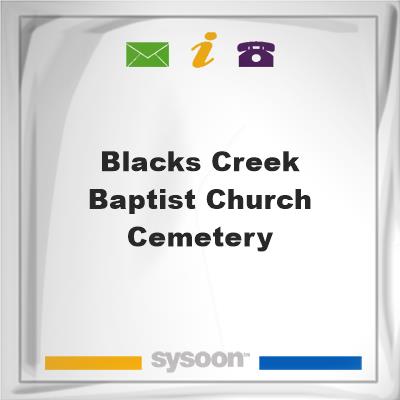 Blacks Creek Baptist Church Cemetery, Blacks Creek Baptist Church Cemetery