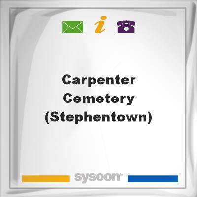 Carpenter Cemetery (Stephentown), Carpenter Cemetery (Stephentown)