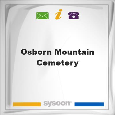 Osborn Mountain Cemetery, Osborn Mountain Cemetery