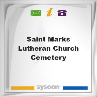 Saint Marks Lutheran Church Cemetery, Saint Marks Lutheran Church Cemetery