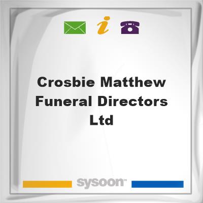 Crosbie Matthew Funeral Directors LtdCrosbie Matthew Funeral Directors Ltd on Sysoon