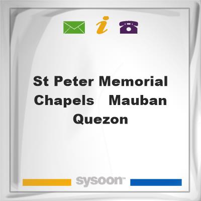 St. Peter Memorial Chapels - Mauban, QuezonSt. Peter Memorial Chapels - Mauban, Quezon on Sysoon