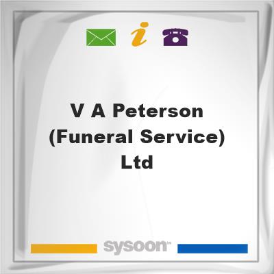 V A Peterson (Funeral Service) LtdV A Peterson (Funeral Service) Ltd on Sysoon
