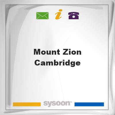 Mount Zion, Cambridge, Mount Zion, Cambridge