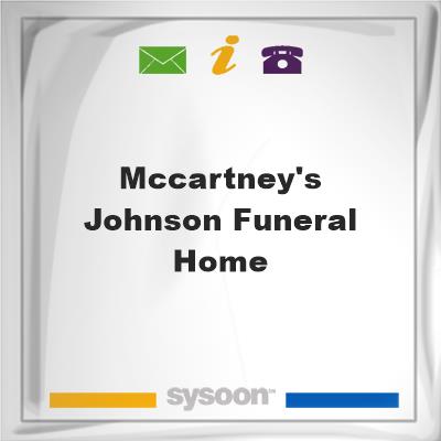 McCartney's-Johnson Funeral HomeMcCartney's-Johnson Funeral Home on Sysoon