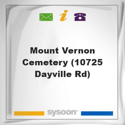 Mount Vernon Cemetery (10725 Dayville Rd)Mount Vernon Cemetery (10725 Dayville Rd) on Sysoon