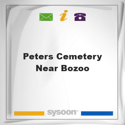 Peters Cemetery, near Bozoo, Peters Cemetery, near Bozoo