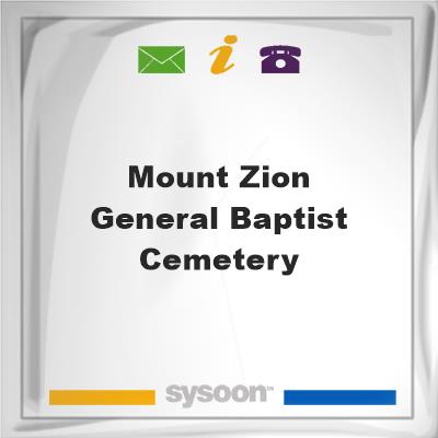Mount Zion General Baptist CemeteryMount Zion General Baptist Cemetery on Sysoon