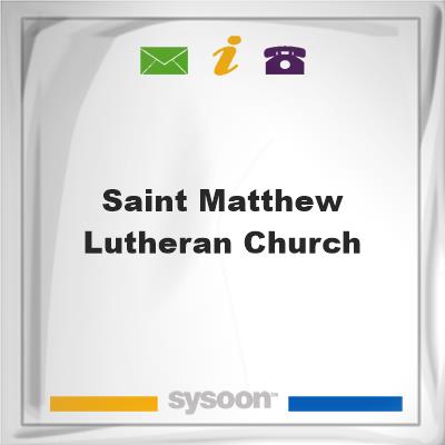 Saint Matthew Lutheran ChurchSaint Matthew Lutheran Church on Sysoon