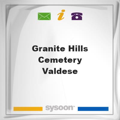 Granite Hills Cemetery - Valdese, Granite Hills Cemetery - Valdese
