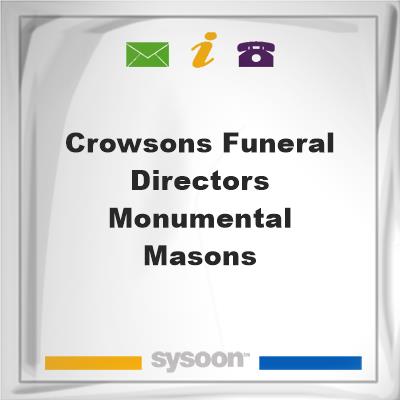 Crowsons Funeral Directors & Monumental MasonsCrowsons Funeral Directors & Monumental Masons on Sysoon