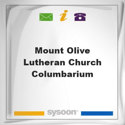 Mount Olive Lutheran Church ColumbariumMount Olive Lutheran Church Columbarium on Sysoon