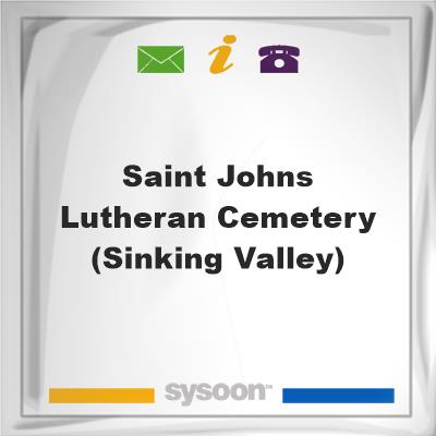 Saint Johns Lutheran Cemetery (Sinking Valley)Saint Johns Lutheran Cemetery (Sinking Valley) on Sysoon