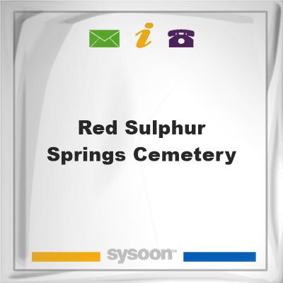 Red Sulphur Springs Cemetery, Red Sulphur Springs Cemetery
