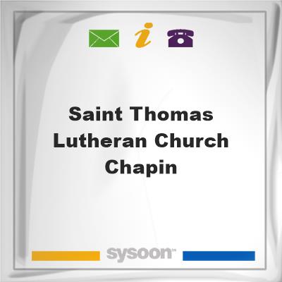 Saint Thomas Lutheran Church - Chapin, Saint Thomas Lutheran Church - Chapin