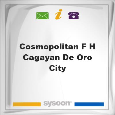 Cosmopolitan F H Cagayan De Oro CityCosmopolitan F H Cagayan De Oro City on Sysoon