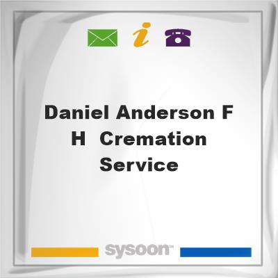 Daniel-Anderson F H & Cremation ServiceDaniel-Anderson F H & Cremation Service on Sysoon