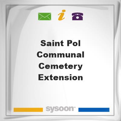 Saint Pol Communal Cemetery ExtensionSaint Pol Communal Cemetery Extension on Sysoon