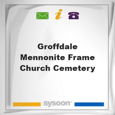 Groffdale Mennonite Frame Church Cemetery, Groffdale Mennonite Frame Church Cemetery