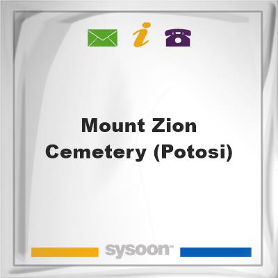 Mount Zion Cemetery (Potosi), Mount Zion Cemetery (Potosi)