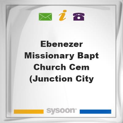 Ebenezer Missionary Bapt Church Cem (Junction CityEbenezer Missionary Bapt Church Cem (Junction City on Sysoon