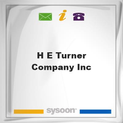 H E Turner & Company IncH E Turner & Company Inc on Sysoon